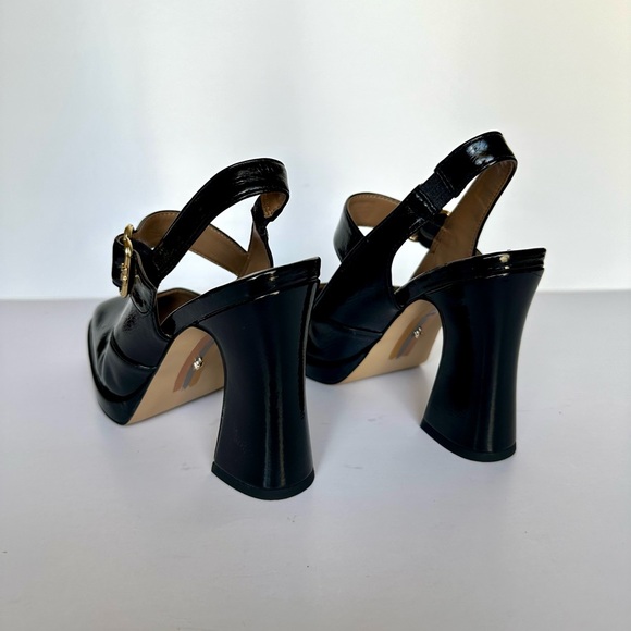 Sam Edelman Jildie Slingback Mary Jane Heels Black Patent NWOB Size 6.5 - Picture 9 of 16